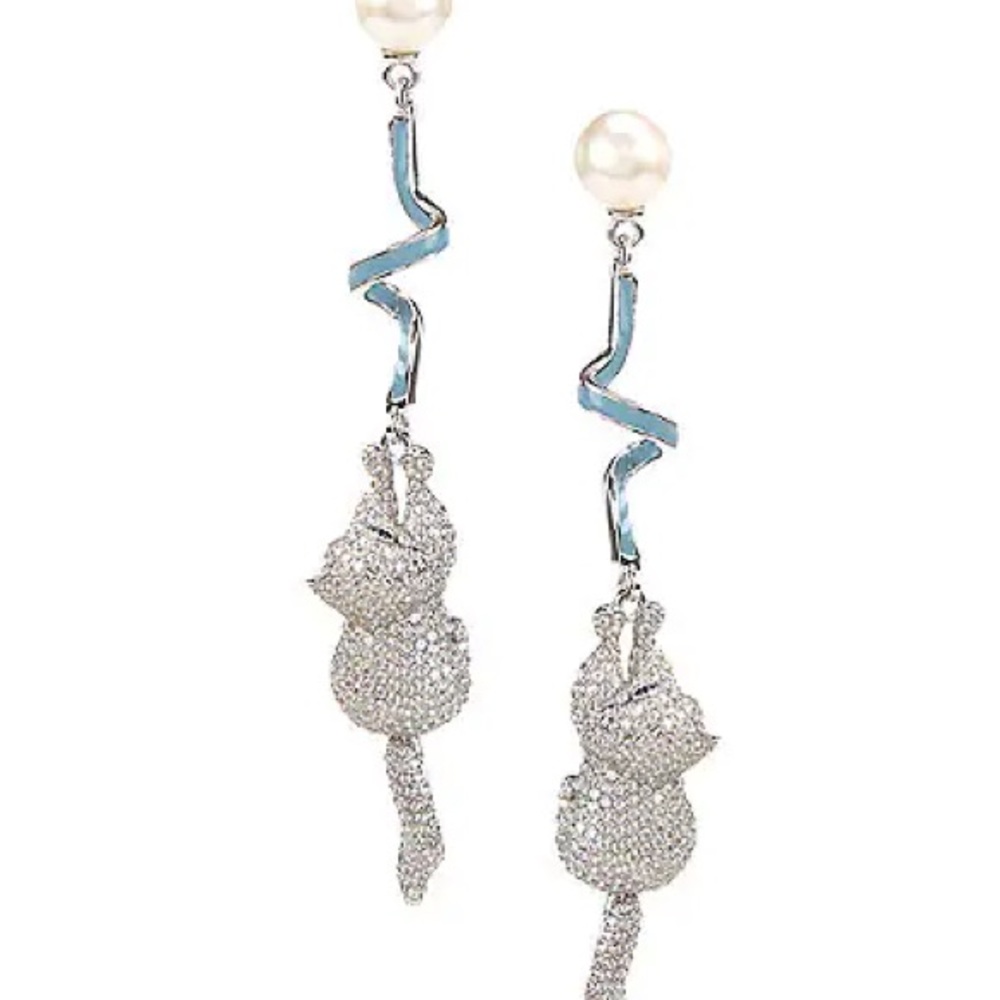 ISO kate spade pretty kitty linear earrings
